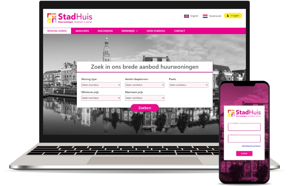 Altijd als eerste op de hoogte van nieuwe huurwoningen die voldoen aan jouw woonwensen.